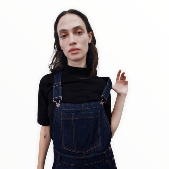 ZARA Women | Black | MOCK NECK TOP - Picture 5 of 8